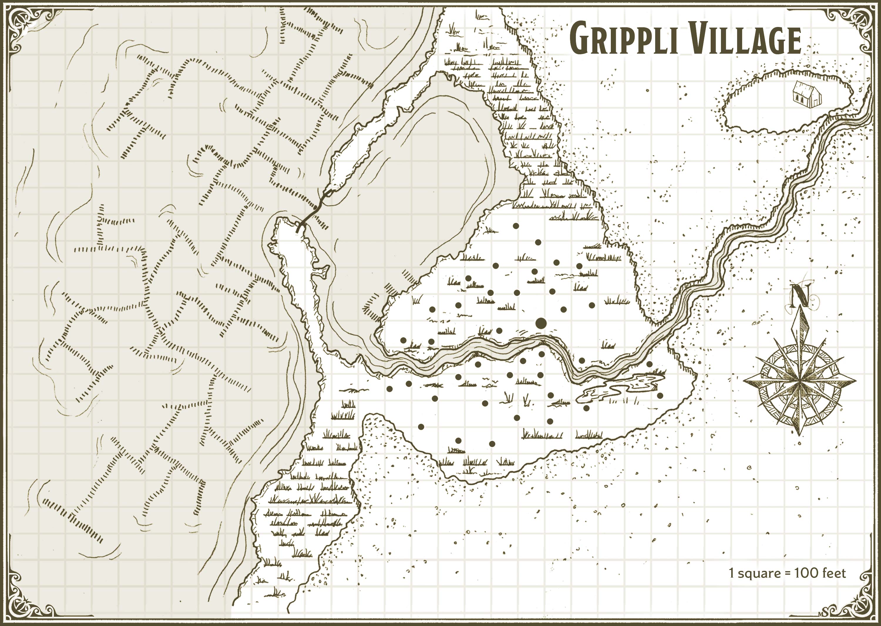 Map with pools 