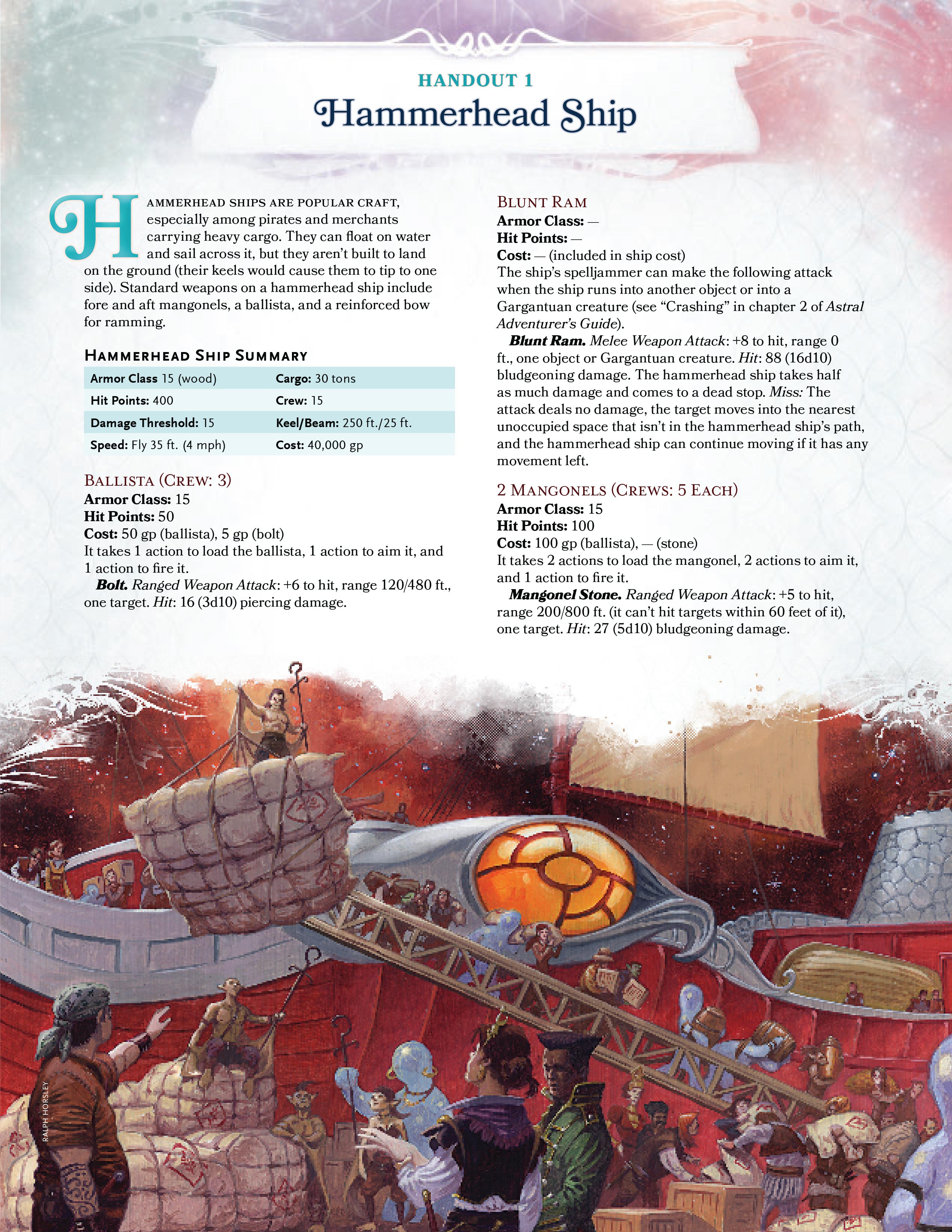 Hammerhead Ship Handout